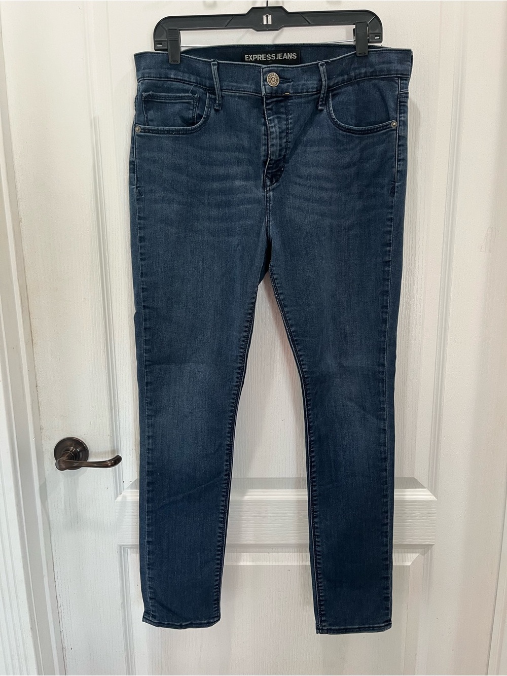 Express Dark Blue Skinny Jeans
